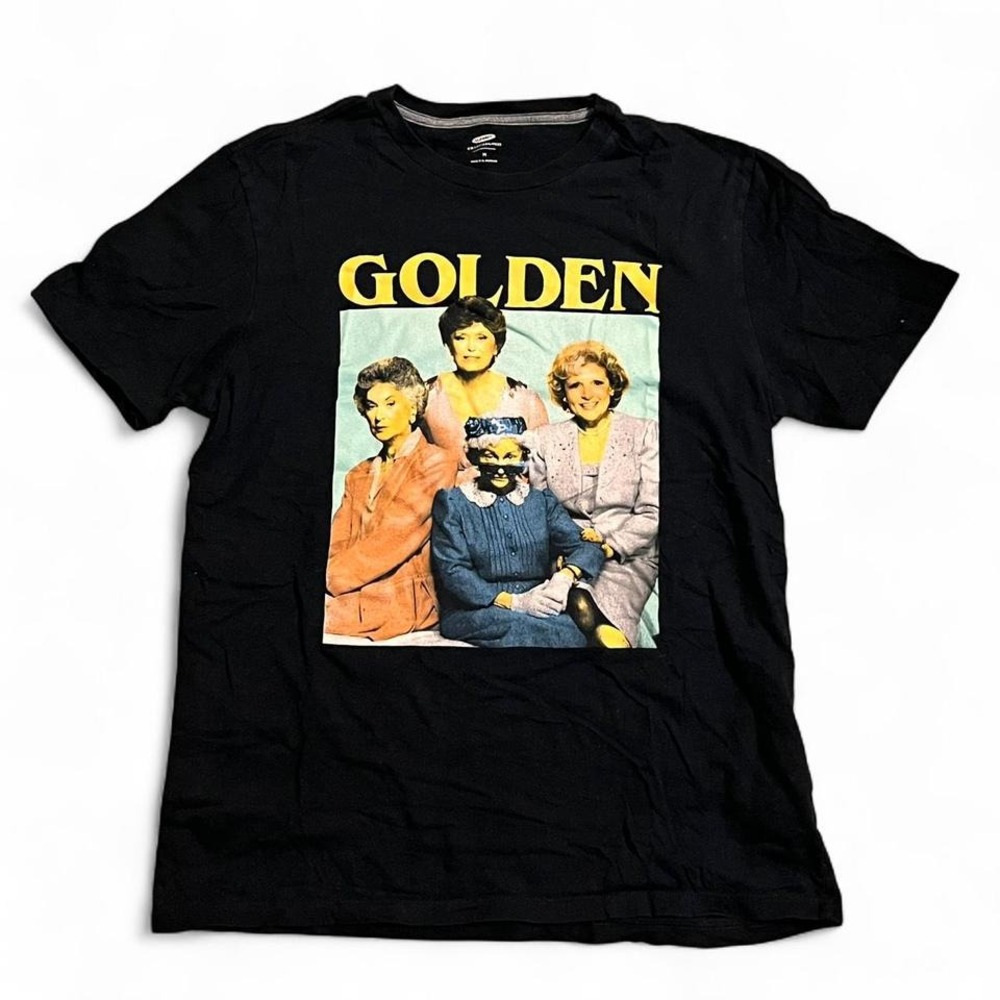 Old Navy Golden Girls Graphic Tee Shirt Black Retro Sitcom Size M